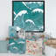 Impression sur toile à motif abstrait bleu, Licht-66812198-66812202