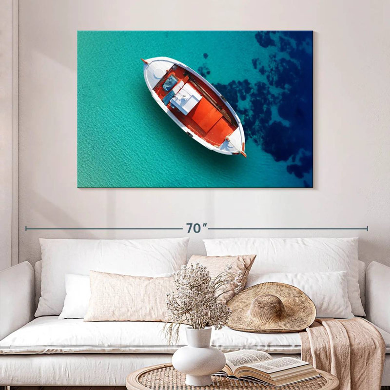 Mehar Mediterranean Boat, 32" H x 48" W