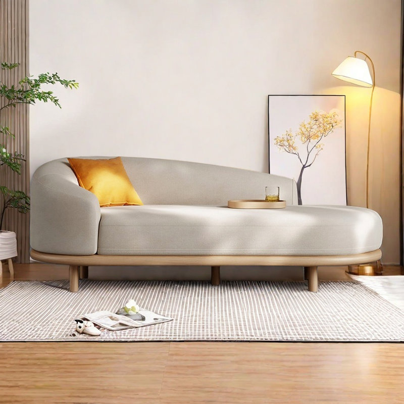 Chaise longue - confortable et magnifique, Blanc crémeux
