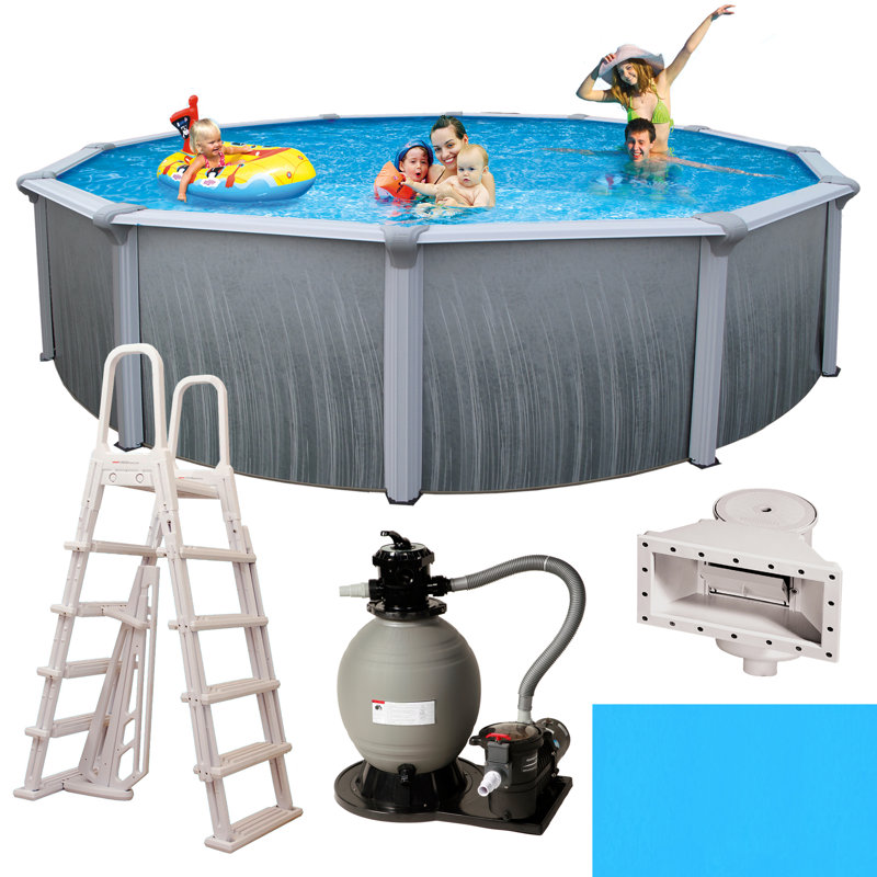 Ensemble de piscine murale hors-terre de 52 po Martinique, H 52 po x l 216 po x 216 po