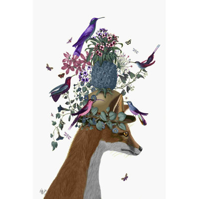 Renard avec ananas