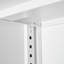 Armoire de rangement pliante en métal blanc