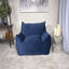 Grand fauteuil à billes et chaise longue en velours-1928517643