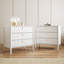 Ensemble de chambre à coucher 3 pièces, commode 5 tiroirs et ensemble de table de chevet 3 tiroirs Elda-129879313