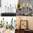 Matte Black Taper Candle Holders, 6 Pack
