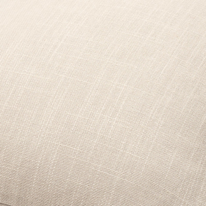 Coussin rectangulaire 100% coton Laurette, Duvet, Brun clair