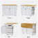 48Inch Large Kitchen Island With 2 Bar Stools, Power Outlet, Door Internal Storage Rack, Kitchen Storage Cart On 5 Wheels With Drop Leaf, 5 Open Side Racks, 2 Drawers,For Kitchen,Dining Room