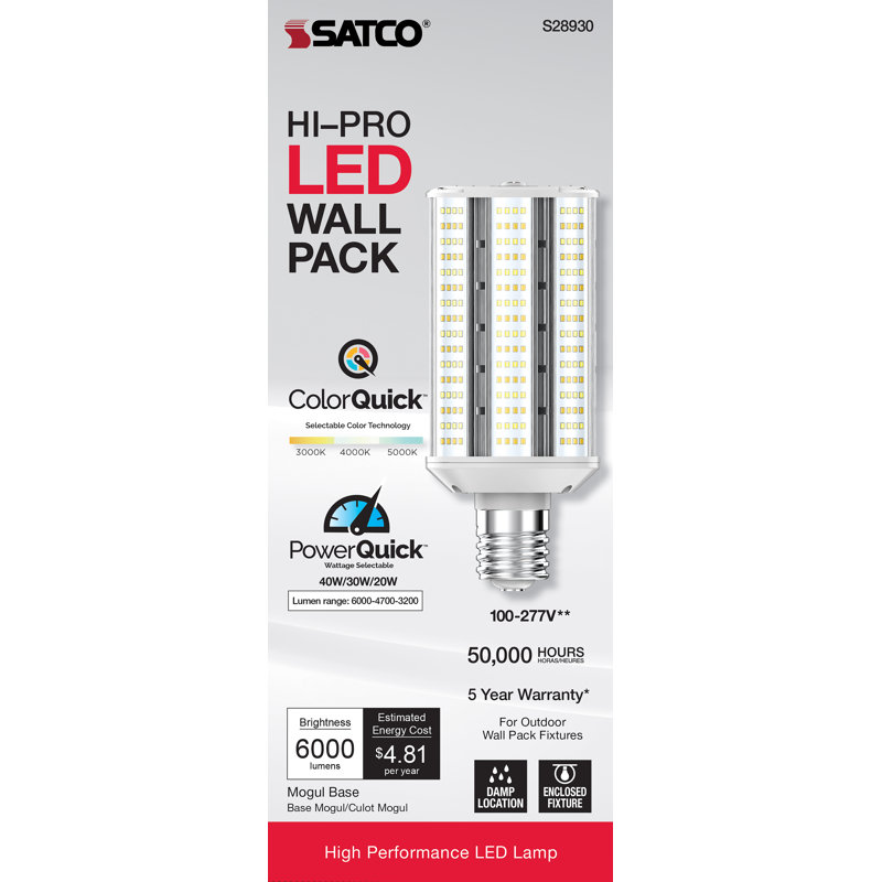 40 Watt White LED Bulb