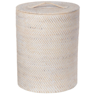 Handwoven Wicker Laundry Hamper