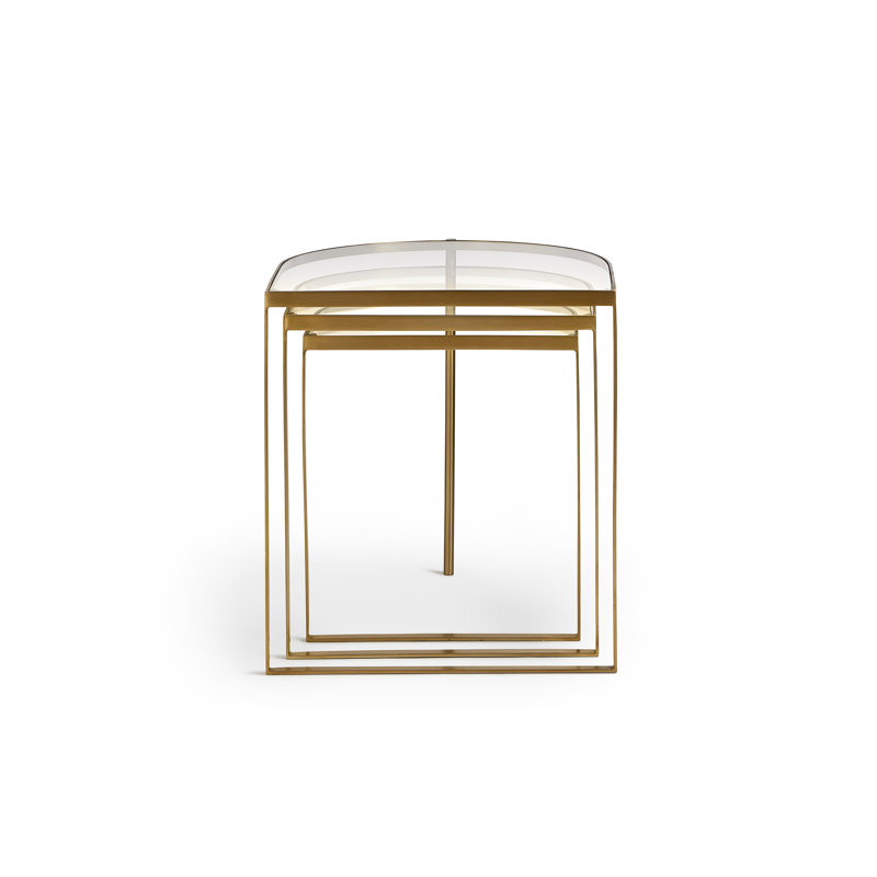 Clover Glass Top End Table