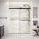 60" W X 74" H Frameless Shower Door, Double Sliding Door With 5/16" Sgcc Tempered Clear Glass,Soft-Closing