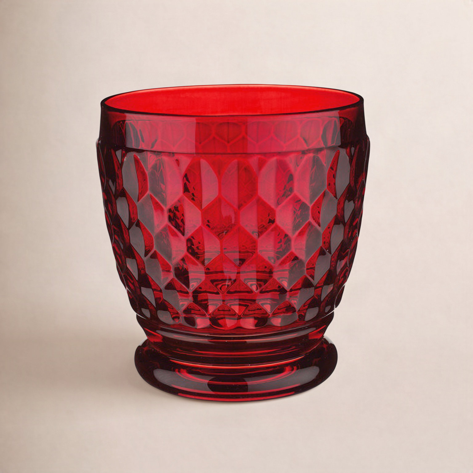Boston Whiskey Glass, Red