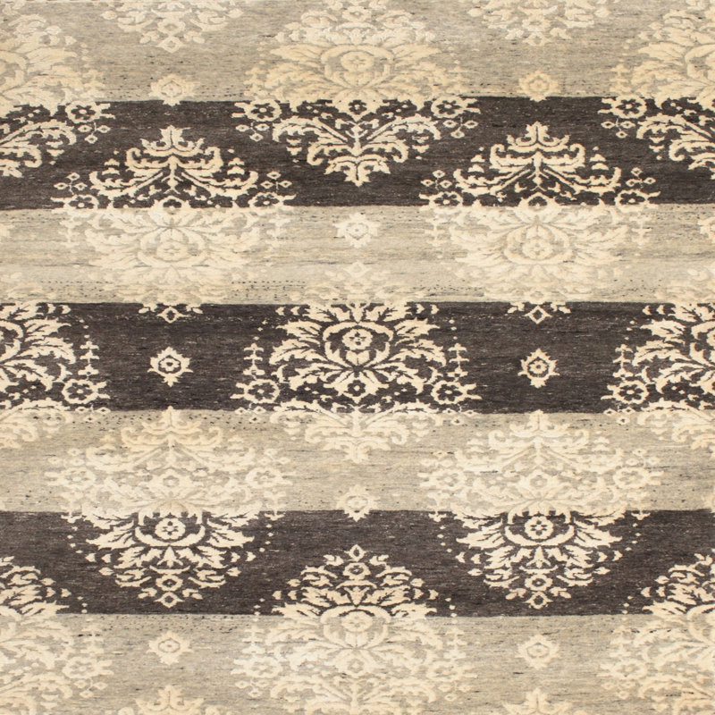 Tapis brun/gris zone contemporaine, Carré 7 pi