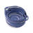Tex Baskets With Integrated Handles Set Of 3, Blue, White Cotton 10,9,8 Inch
