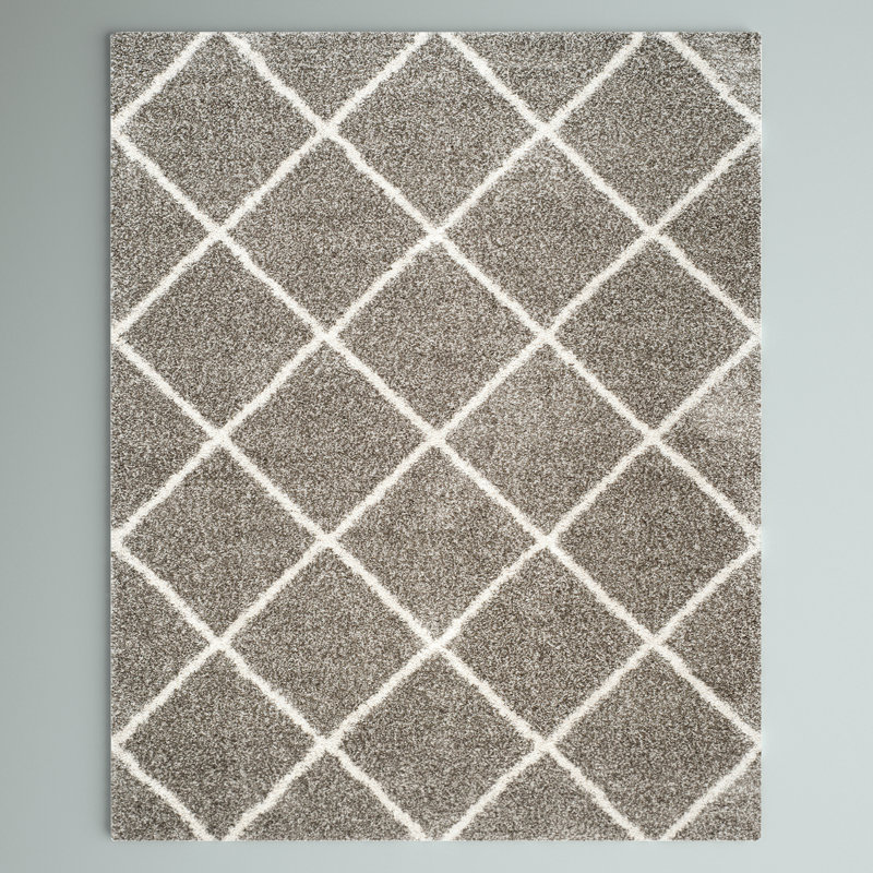 Darrol Performance Geometric Rug, Rectangle 4' x 6', Plush 1.2"