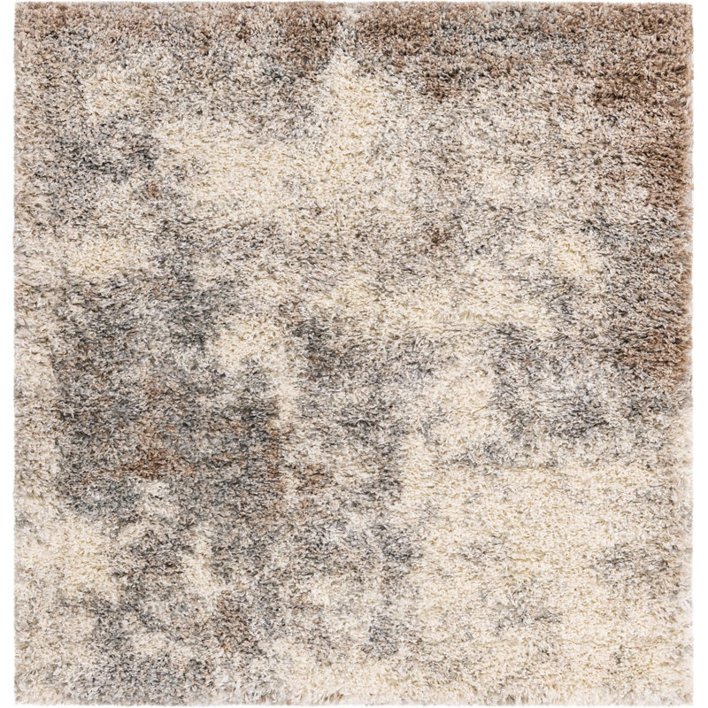 Abstract Indoor Rug, Square 4'