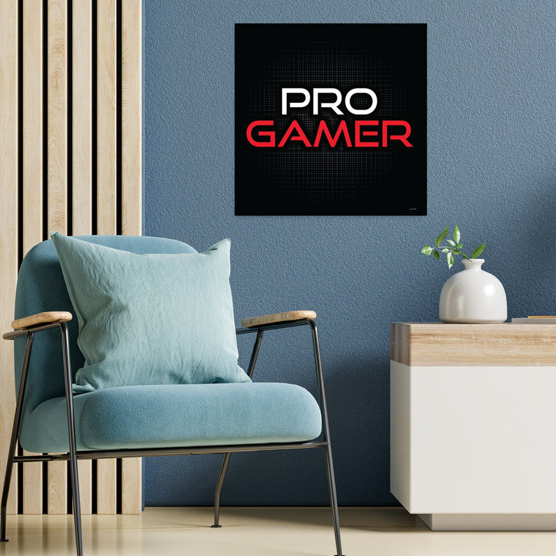 Pro Gamer, art abstrait contemporain, H 18 po x l 18 po