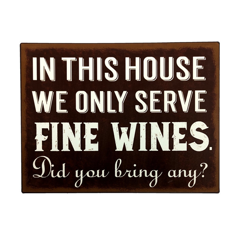 Funny Rustic We Serve Fine Wines Tin Sign Home Bar Kitchen Decor Metal Wall Art Funny Rustic We Serve Fine Wines Tin Sign Home Bar Kitchen Decor Metal Wall Art