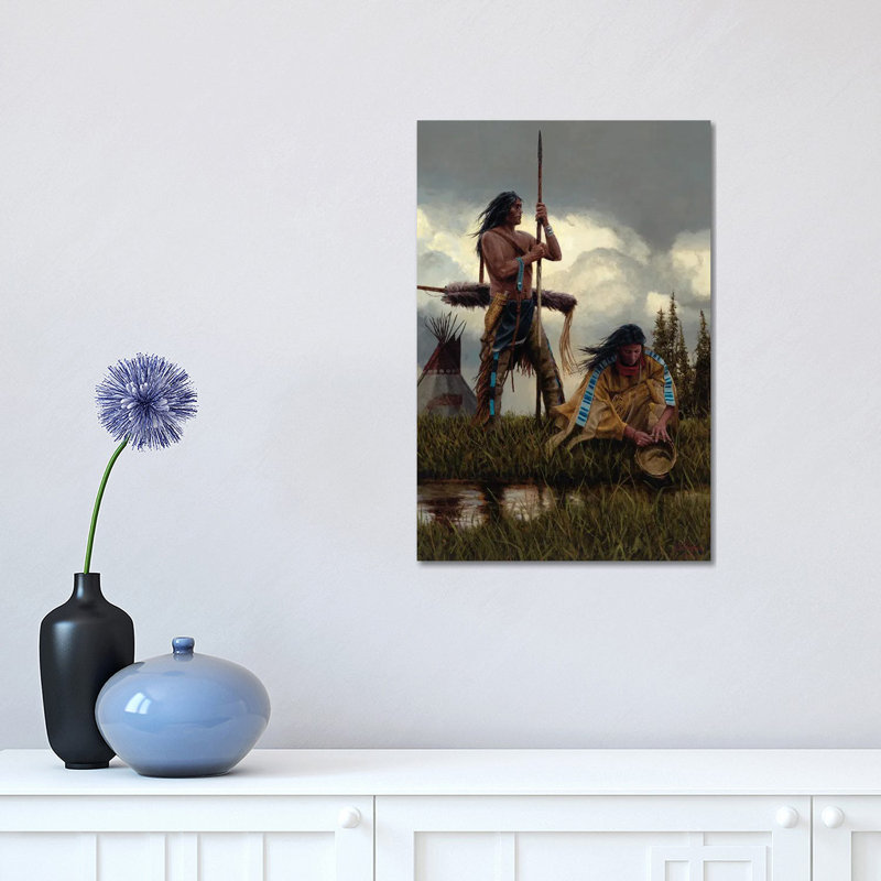 Ensemble par Joe Velazquez - peinture sur toile tendue, H 18 po x l 12 po x 1,5 po