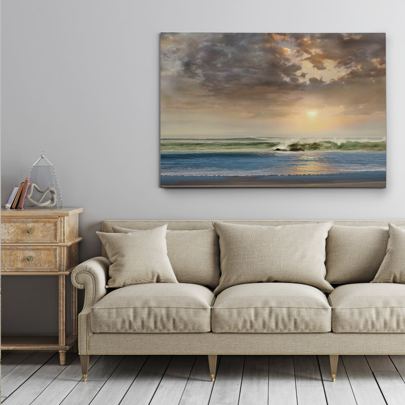 « through the clouds », reproduction d’impression sur toile, H 16 po x l 20 po x P 1,5 po