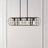 4 - Light Dimmable Geometric Chandelier