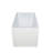 47"28" Rectangular Acrylic Soaker Tub, , White Color, Comfortable Soaking, Materials, Luxury Style, Space - Saving Design