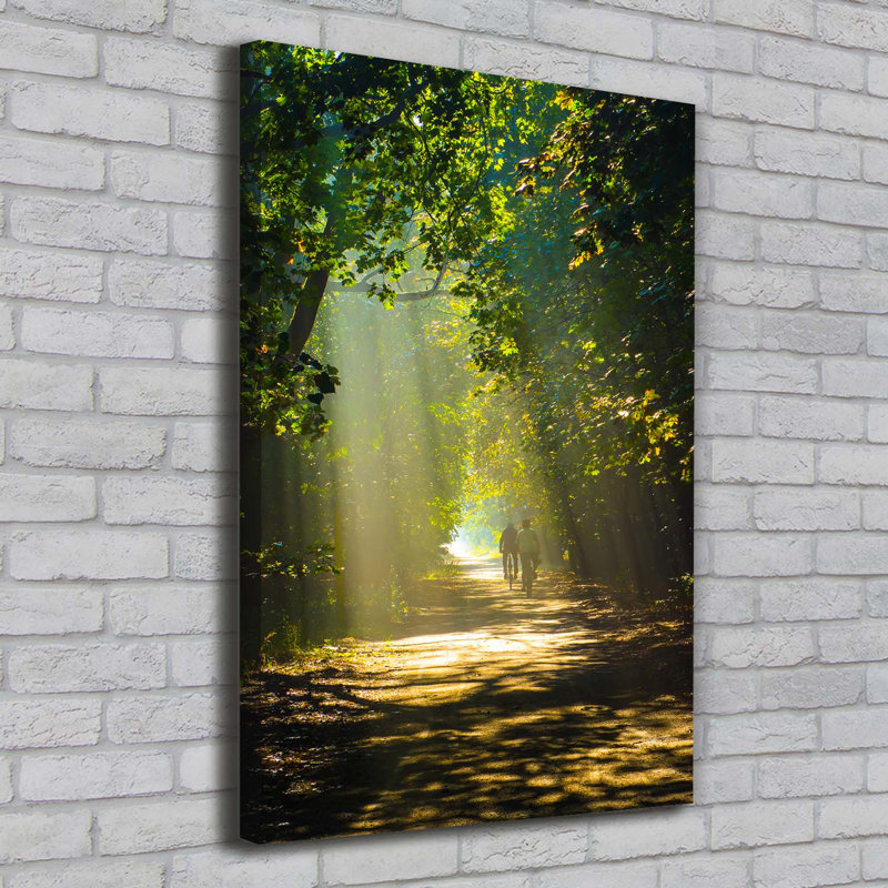 Path In The Forest - Wrapped Canvas Print