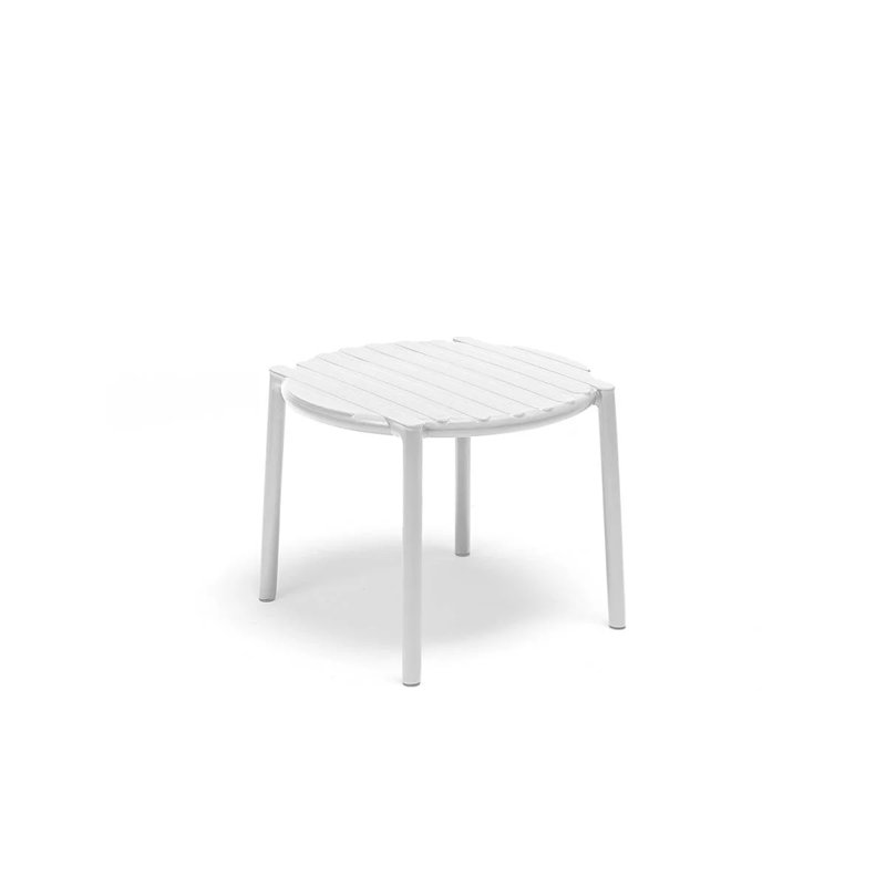 Doga Round Outdoor Bistro Table , 19.5'' in. W 19.5'' in. D, White
