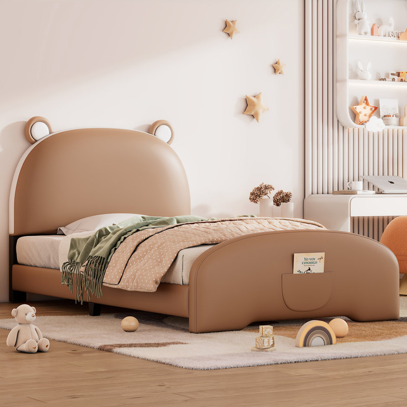 Lit pour enfants Lemonte, Brun