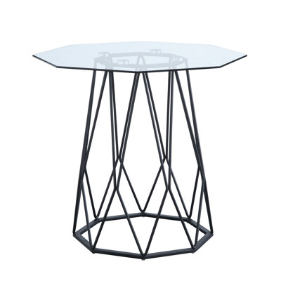 Ohl Glass Top End Table