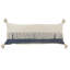 Housse de coussin décoratif contemporaine 100% coton à franges Color Block-597759241-603296672