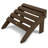 POLYWOOD Cape Cod Trex Outdoor Plastic Folding Adirondack Chair with Ottoman-16839304