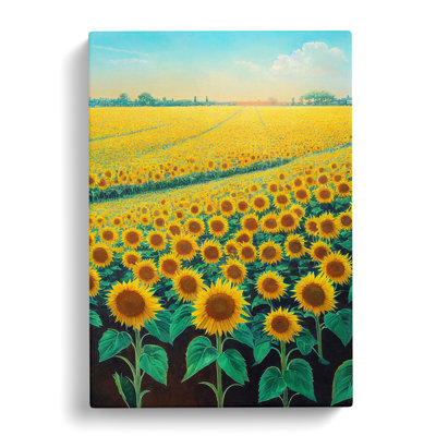 Garlan Sunflower Field Vol.6 - Wrapped Canvas