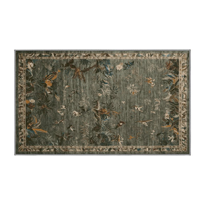 Tapis brun lavable à la machine
