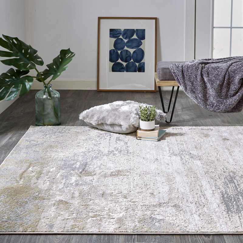 Lataiya Performance Abstract Indoor Rug, Rectangle 5' x 8'