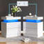 Table de chevet à haute brillance avec station de charge Bhhatu-555510546