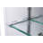 26'' W 30'' H Surface Frameless Medicine Cabinet Mirror 2 Adjustable
