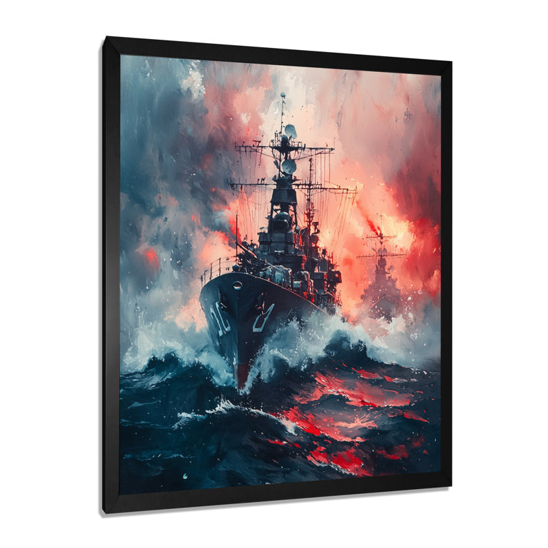 Allessa - Landscapes Wall Art Living Room, Black, 20" H x 12" W, Framed Print without Mat