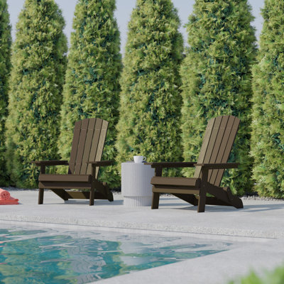Chaise Adirondack pliante en résine Balasi