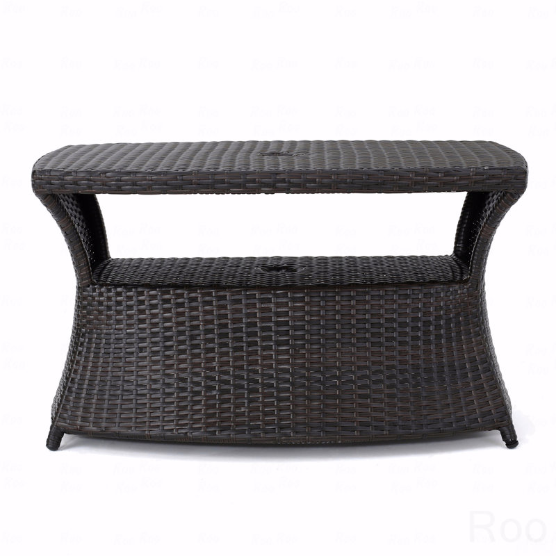 Table d'appoint méridienne, Brun