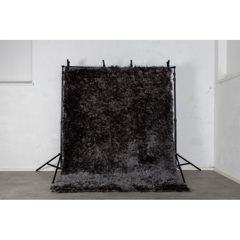 Analia Solid Colour Shag Area Rug, Rectangle 160 x 230cm