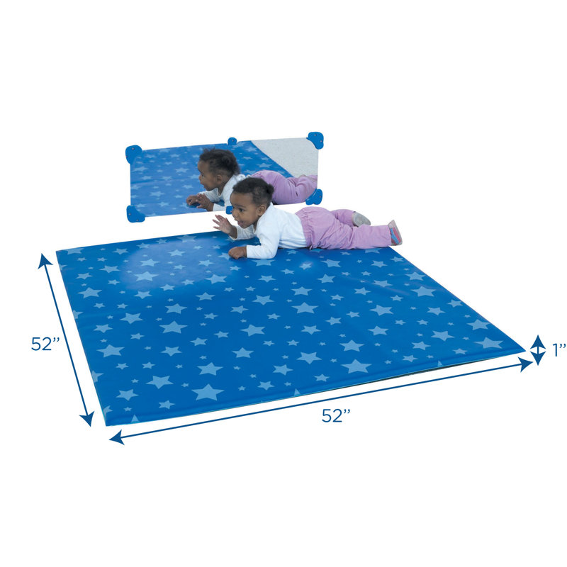 Starry Night Activity Mat, Light Green / Light Blue / Light Brown