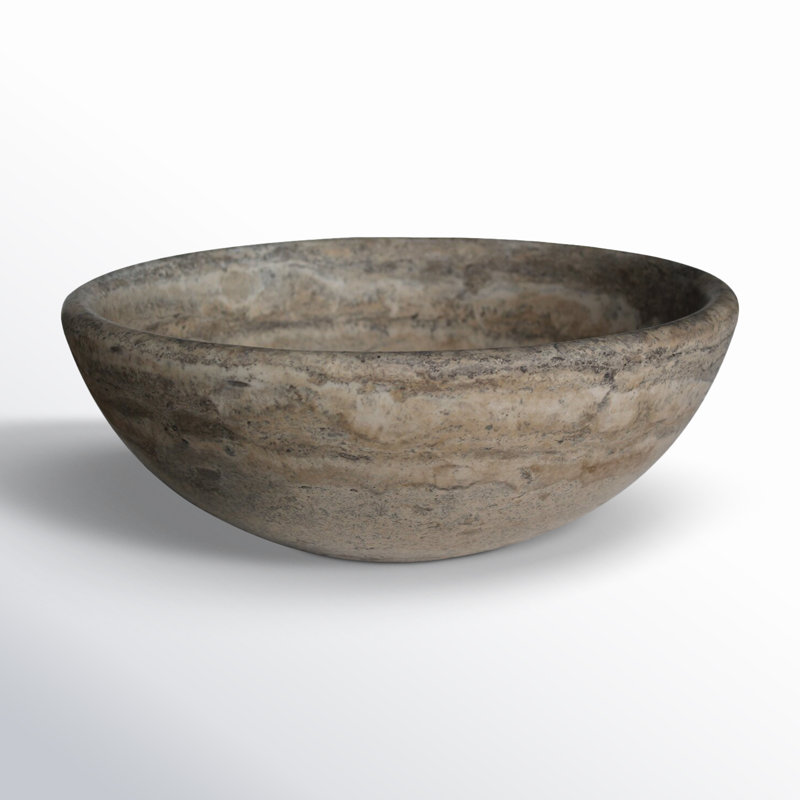 Lavabo de salle de bain vasque circulaire fait à la main Classic Stone, Antique
