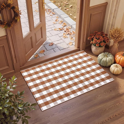 Tapis d'automne à motif écossais Fall Buffalo