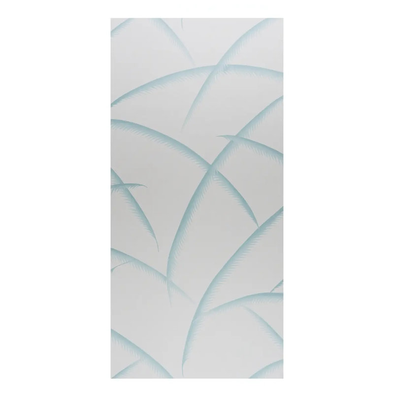 Deco Palms Wallpaper, Seaglass