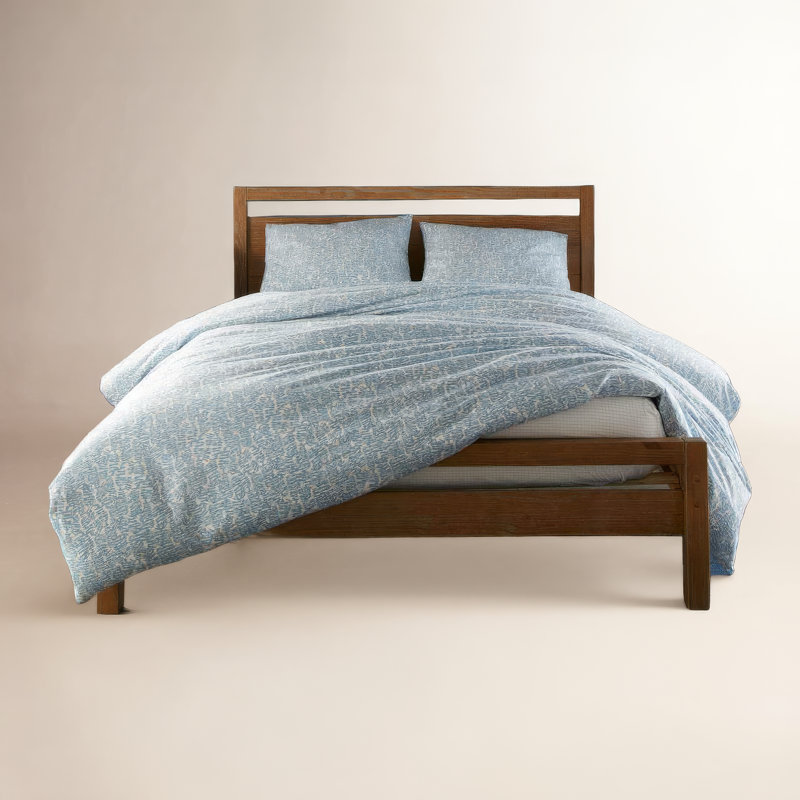 Fern Single Duvet Cover, Denim, King Duvet Cover