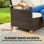192cm Wide Straight Steel Patio Sofa-1229495339