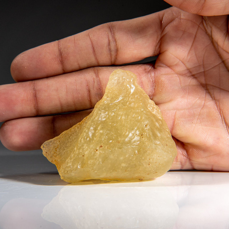 Véritable verre de désert libyen (92,9 grammes)