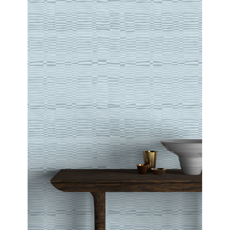 Motif de moiré yuka yosada, Bleu
