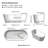 63'' x 29.53'' Freestanding Solid Surface Bathtub